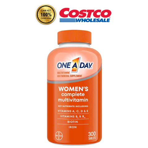 Viên Uống Vitamin Tổng Hợp One A Day Women's 300 Viên - Hỗ Trợ Sức Khỏe Phụ Nữ Hiện Đại, Tăng Cường Năng Lượng, Đầy Đủ Vitamin Và Khoáng Chất