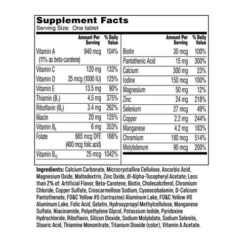 Vitamin Tổng Hợp One A Day Woman 50+ 300 Viên - Hỗ Trợ Sức Khỏe Phụ Nữ Trên 50, Bổ Sung 30 Loại Vi Khoáng Chất, USA