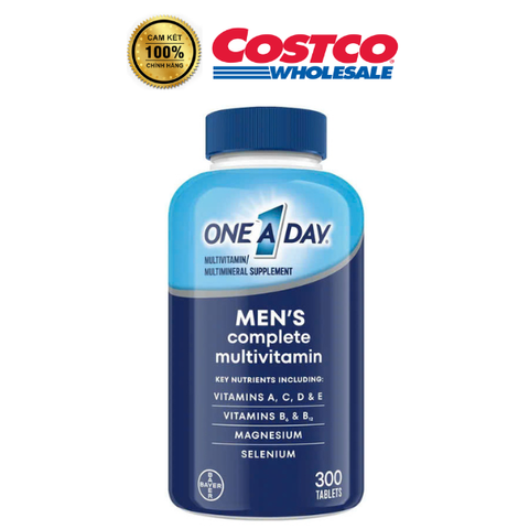 Viên uống vitamin tổng hợp One A Day Men 300 viên - Hỗ trợ sức khỏe nam giới, tăng năng lượng, cải thiện sinh lực
