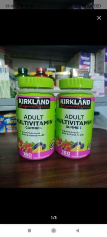 Kẹo Dẻo Bổ Sung Vitamin Cho Người Lớn Kirkland Signature Adult Multivitamin 160 Gummies 657713