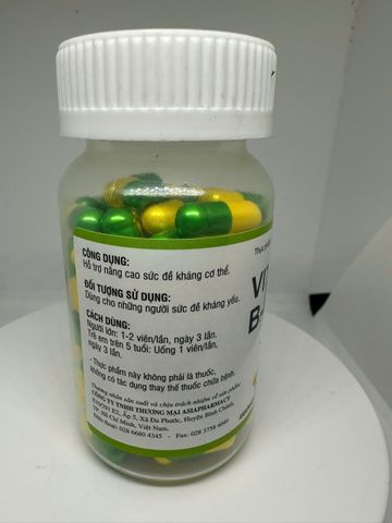Vitamin B complex C ( sử dụng cho người hoặc gà)