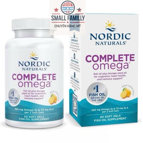 Dầu Cá Nordic Naturals Complete Omega 1360mg – Bổ Não, Tim Mạch, Đẹp Da
