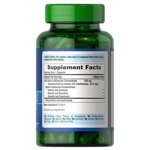 Viên Uống mầm đậu nành SOY ISOFLAVONES Puritan's Pride