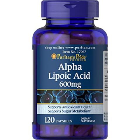 Viên uống Alpha Lipoic Acid Puritan’s Pride – Hỗ trợ chống lão hóa, làm sáng da, giảm nám