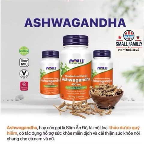 Thực phẩm bổ sung Ashwagandha – Nhân Sâm Ấn Độ Tăng Cường Sức Khỏe, Hỗ Trợ Giấc Ngủ, Giảm Căng Thẳng