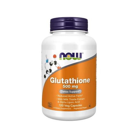 Viên uống Trắng Da Đẹp Da Trẻ Hóa Da và Chống Oxy Hóa Giúp Da Trẻ Khỏe Now Glutathione 500mg