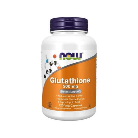 Viên uống Trắng Da Đẹp Da Trẻ Hóa Da và Chống Oxy Hóa Giúp Da Trẻ Khỏe Now Glutathione 500mg