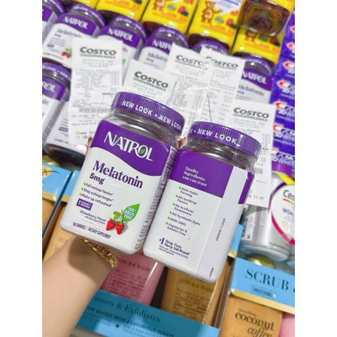 Kẹo ngủ Natrol Melatoni 5mg – Hỗ trợ giấc ngủ ngon, giảm mất ngủ, chính hãng USA_Smallfamilly