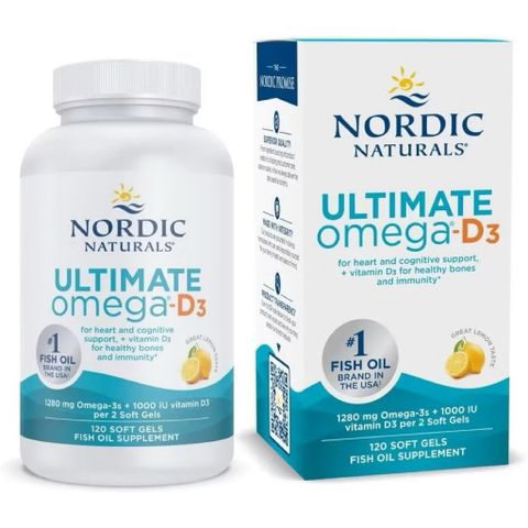Viên uống Nordic Naturals Ultimate Omega-D3 1280mg – 1000IU Vitamin D3