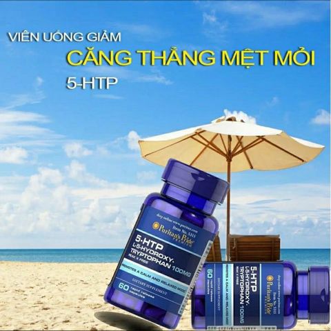 Viên Uống Hỗ Trợ Tình Trạng Căng Thẳng Stress, Mất Ngủ 5-HTP Puritan's Pride