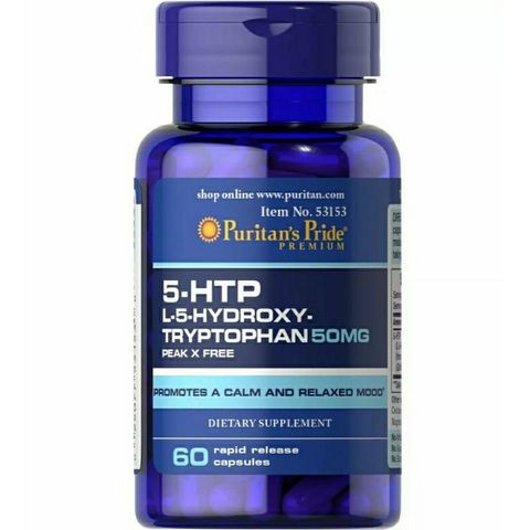 Viên Uống Hỗ Trợ Tình Trạng Căng Thẳng Stress, Mất Ngủ 5-HTP Puritan's Pride