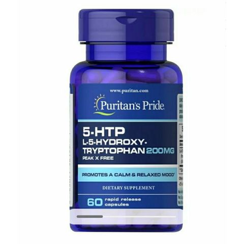 Viên Uống Hỗ Trợ Tình Trạng Căng Thẳng Stress, Mất Ngủ 5-HTP Puritan's Pride