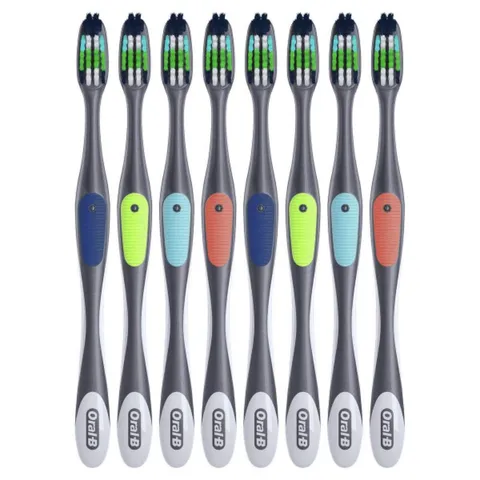 [Hàng Mỹ] Set 08 Bàn Chải Đánh Răng Oral-B CrossAction Advanced Toothbrushes, Max clean - Small Family 657780