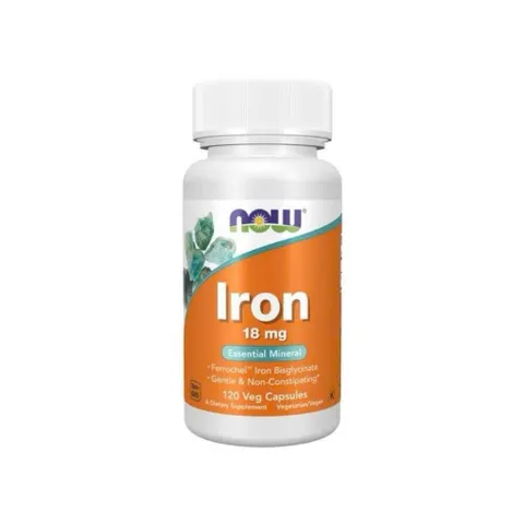 NOW Foods Iron 18mg , 36mg – Viên Uống Bổ Sung Sắt Ferrochel®, Hỗ Trợ Tạo Máu