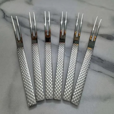 SET 6 DĨA HOA QUẢ INOX 18/10 GUME