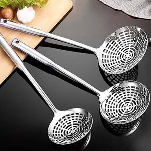 vợt tròn dùng để vớt thức ăn khi chiên hoặc luộc (TV1522)