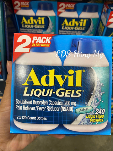 Viên uống giảm đau hạ sốt Advil của Mỹ chính hãng 