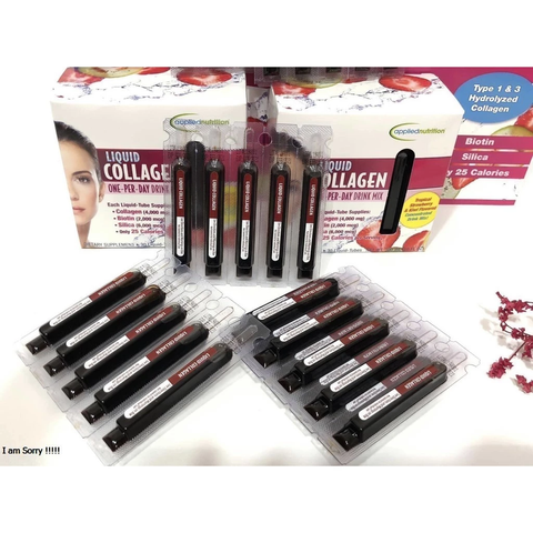 Collagen dạng nước Liquid Collagen của Mỹ - Hộp 30 ống