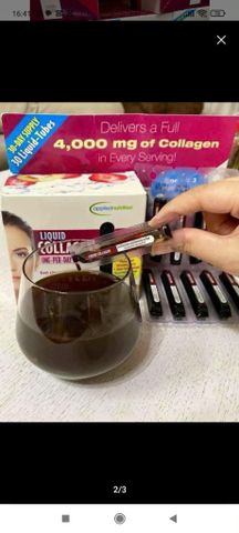 Collagen dạng nước Liquid Collagen của Mỹ - Hộp 30 ống