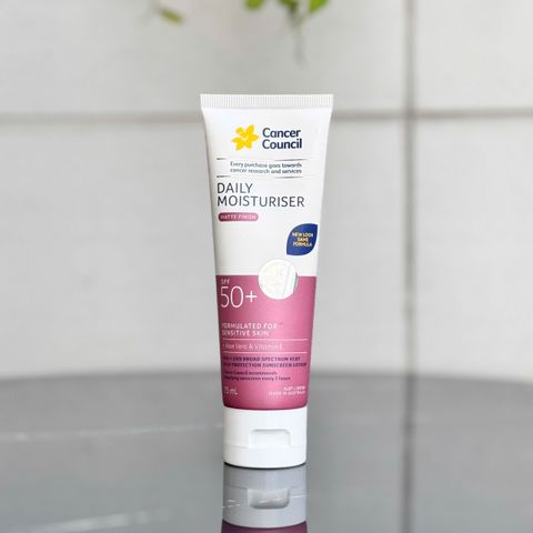 Kem Chống Nắng Kiềm Dầu Cancer Council Daily Moisturiser Matte Finish SPF50+ 150ml Lì Ráo