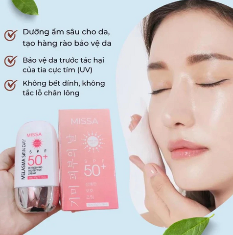 Kem chống nắng MISSA Hồng Nâng Tone SPF 50+ PA ++++