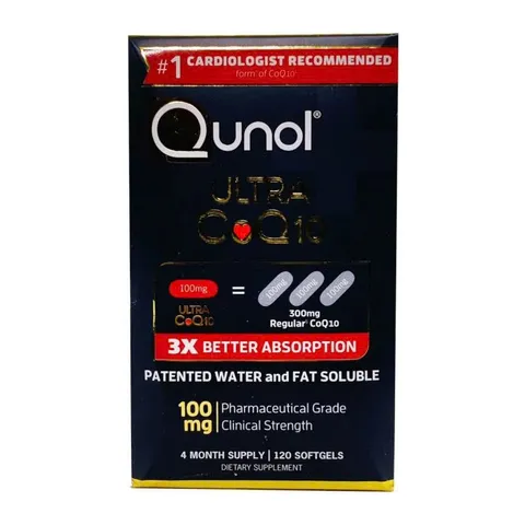 Viên Qunol Ultra CoQ10 3X Better Absorption 100mg 120 viên Softgels