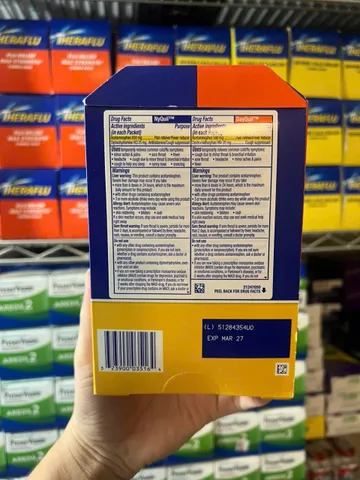 Vicks DayQuil NyQuil Hộp trà Giảm Đau Cảm Cúm Honey Lemon Hương Vị 10 Gói Ngày 6 Gói Đêm Tổng Cộng 16 Gói