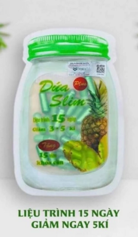 Viên Uống Dứa SLIM PLUS , Duy Trì  , Giữ dáng , Chiết Xuất Từ Thiên Nhiên, Thích Hợp Cho Mọi Đối Tượng( Liệu trình 15 ngày)