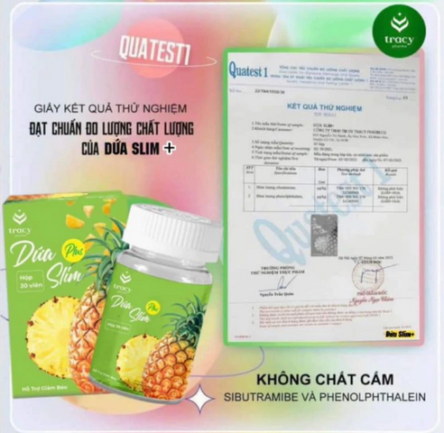 Viên Uống Dứa SLIM PLUS , Duy Trì  , Giữ dáng , Chiết Xuất Từ Thiên Nhiên, Thích Hợp Cho Mọi Đối Tượng( Liệu trình 15 ngày)