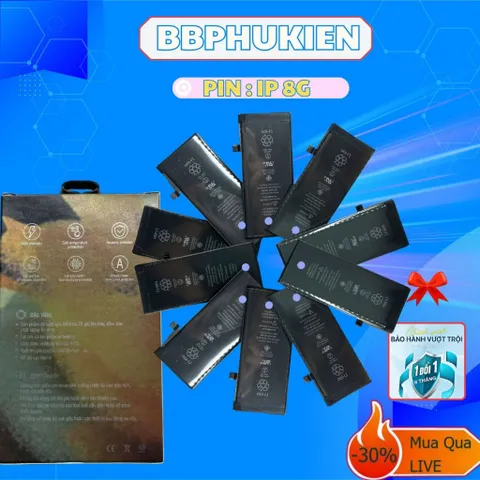 Pin LION BATTERY cho iP 8G (8 Nhỏ) - Tặng Bộ Tool Tháo Máy - Bảo Hành 6 Tháng 1 Đổi 1