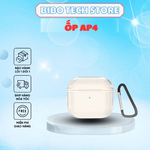 Tai Nghe Không Dây AP4| ANC Giảm Ồn | BT 5.3 | Mic ENC | Tặng Ốp + Cáp Sạc | Bảo Hành 6 Tháng