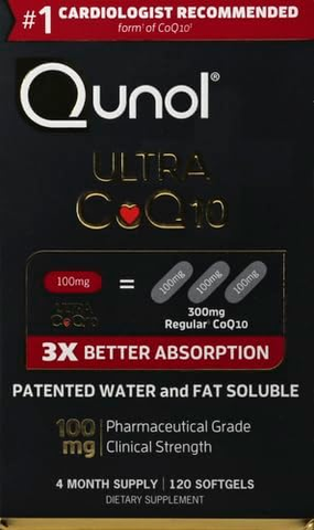 VIÊN UỐNG BỔ SUNG COQ10 GẤP 3 LẦN QUNOL ULTRA COQ10 100MG - 3X BETTER ABSORPTION