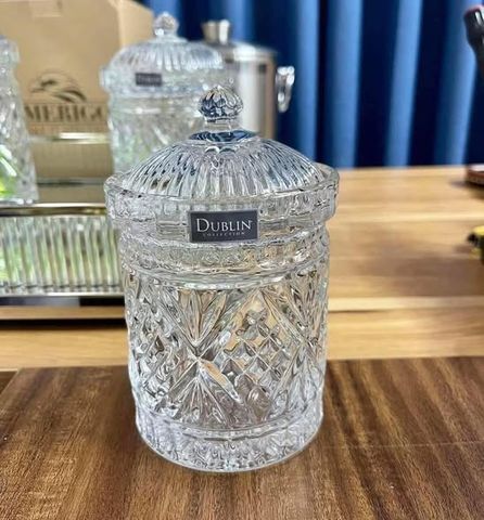 Hũ đựng kẹo, bánh quy pha lê Dublin