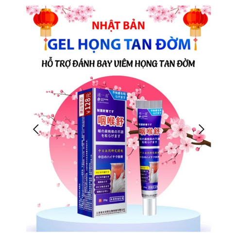 GEL NHẬT BẢN Giảm Viêm Họng,Giảm Đau Rát  chăm sóc vùng cổ họng SENKO Nhật Bản 20g - Gel Mỡ SENKO Dịu Họng Nano Cổ Truyền