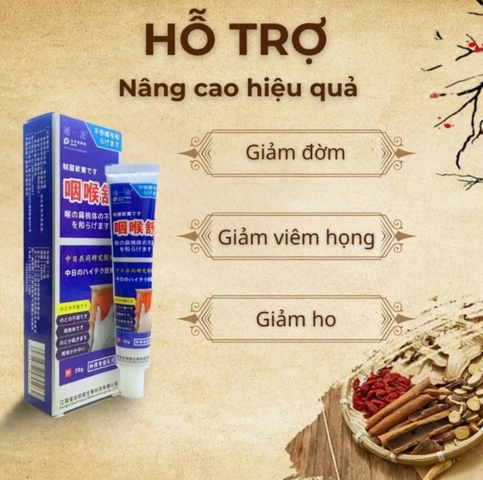 GEL NHẬT BẢN Giảm Viêm Họng,Giảm Đau Rát  chăm sóc vùng cổ họng SENKO Nhật Bản 20g - Gel Mỡ SENKO Dịu Họng Nano Cổ Truyền