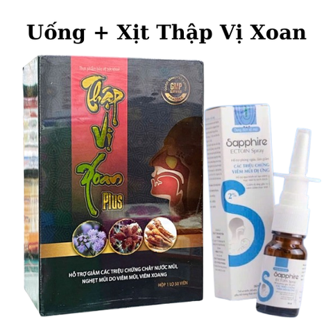 Thập Vị Xoan Plus - Giảm Nghẹt Mũi, Chảy Nước Mũi Do Viêm Mũi, Viêm Xoang - Hỗ Trợ Hô Hấp Từ Thiên Nhiên