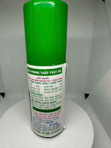 Dầu phong thấp trật đả Trung Thiên Hiệu Lân Mã_Chai 100ml