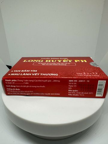 Long Huyết P/H Phúc Hưng – HỖ TRỢ TAN BẦM TÍM, HỖ TRỢ LÀNH VẾT THƯƠNG