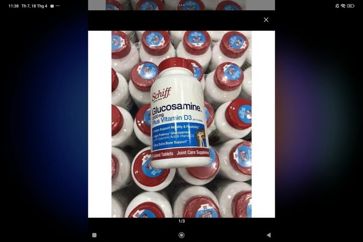 Schiff Glucosamine 2000Mg Plus Vitamin D3 150Viên Hỗ Trợ Xương Khớp Của Mỹ