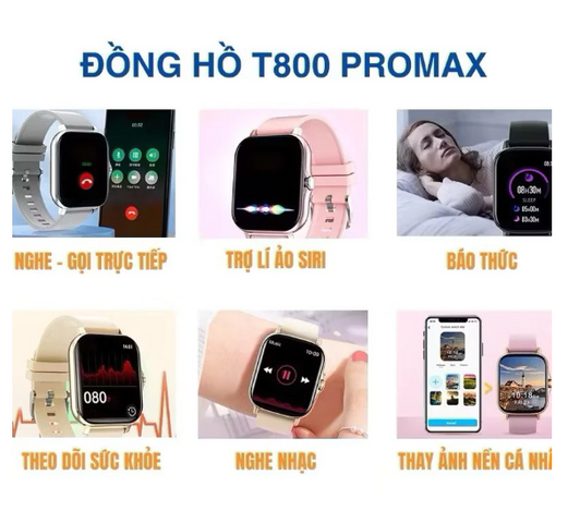 ĐỒNG HỒ THÔNG MINH nghe gọi Chơi game Nhận thông báo Theo dõi sức khỏe Chống nước cho Nam và Nữ