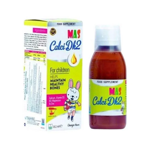 Siro canxi cho bé Mas Calci DK2, canxi hữu cơ cho trẻ