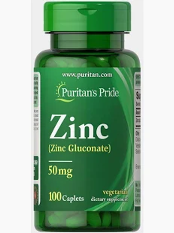 Viên kẽm Zinc Puritan's Pride 50mg hộp 100 viên của Mỹ 