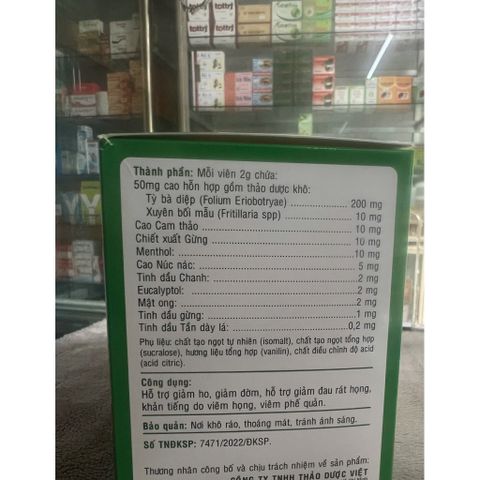 KẸO NGẬM ONG VÀNG - HỘP 20 GÓI - GÓI 8 VIÊN
