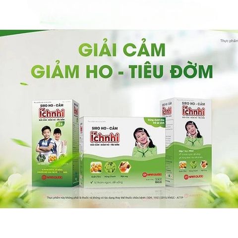 HO CẢM ÍCH NHI sơ sinh, HO CẢM ÍCH NHI 3+ CHO BÉ TRÊN 3 TUỔI 1 LỌ 90ML