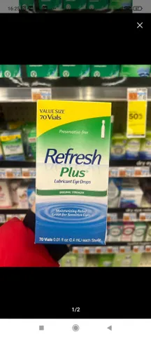 Nước nhỏ mắt Refresh Plus Lubricant Eye Drops – Hộp 70 ống đơn liều (0.4ml) Mỹ
