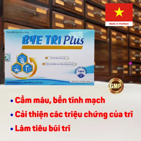 Bye Tri Plus - trĩ, giúp giảm đau, co búi trĩ, phù nề - Byetri Plus