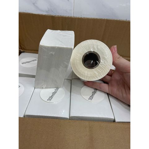 3 Cuộn Giấy in nhiệt 75x100 Tem DECAL A7 giấy in vận đơn, đơn hàng - 1 Cuộn 75*100mm DÁN ĐƯỢC