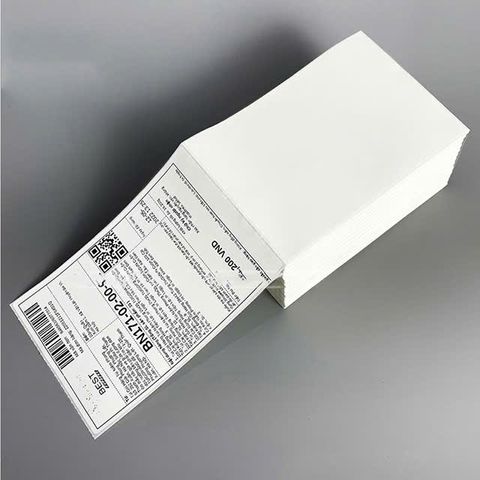 3 Cuộn Giấy In Nhiệt 100x150mm (A6) In Đơn Hàng TMĐT Decal Tự Dính 350 Tem/Cuộn