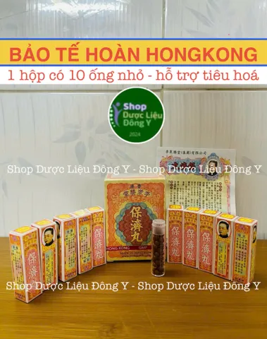 Viên uống Bảo Tế Hoàn Po Chai - Giảm tri ệ u chung khó tiêu, ợ chua, rối loạn tiêu hóa - Hộp 10 viên Nhập khẩu Hồng Kông