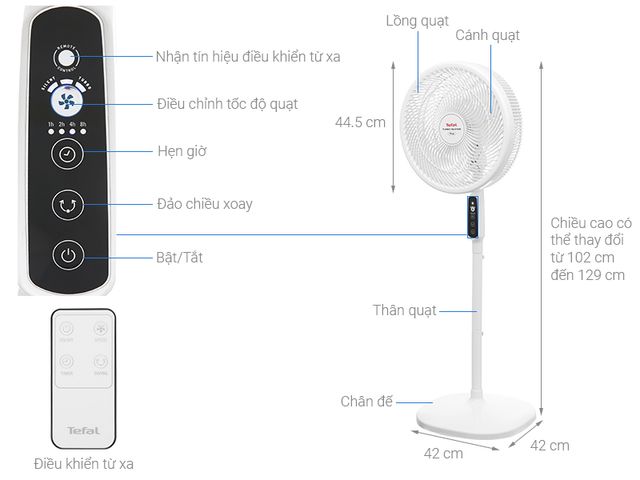 Quạt Đứng Tefal VH689690